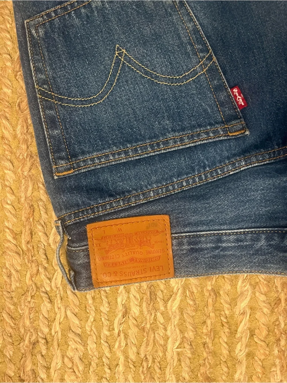 Levis Denim Cutoff Shorts - Blue